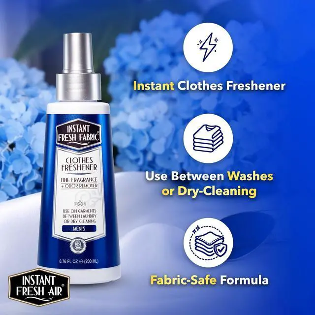 Alt view image 3 of 7 - Fabric Freshener Spray & Deodorizer Odor Eliminator - Works Instantly with Noxban - Eco-Friendly Fabric Refresher & Odor Neutralizer - Safe for Garments, Linens, Bedding - Men's