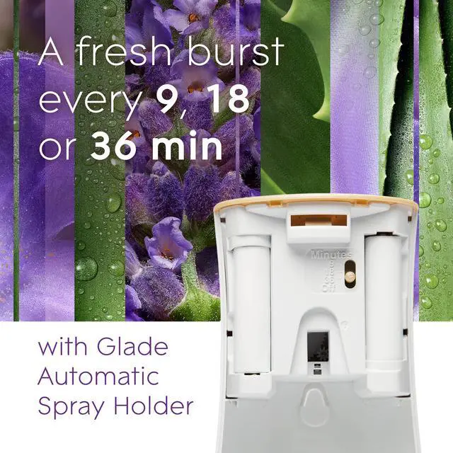 Alt view image 4 of 7 - Automatic Spray Refill, Air Freshener for Home and Bathroom, Tranquil Lavender & Aloe, 6.2 Oz, 3 Count