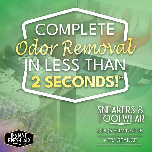 Alt view image 2 of 7 - Shoe Deodorizer & Foot Odor Elimination Spray - Instant Shoe Smell Remover for Sneakers, Cleats, Boots, All Footwear, Gym Bags & Sports Equipment - Fresh Lavender Scent - 4 fl oz.
