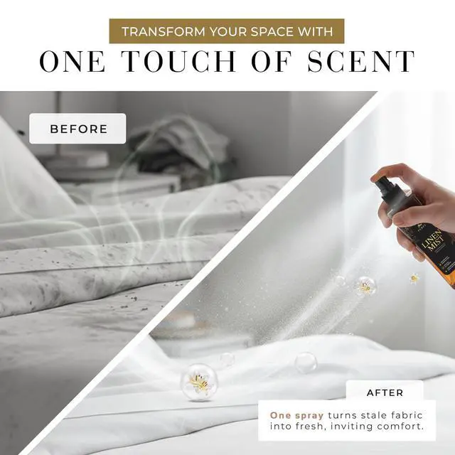 Alt view image 3 of 7 - Room and Linen Spray - 250ml Long Lasting Fabric Refresher Spray for Bedding, Laundry, Pillow, Sheets and Curtains with Odor Eliminator Formula - Room Freshener Spray for Hotel & Home