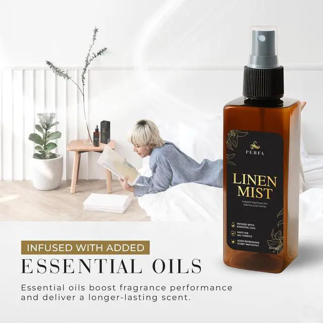 Alt view image 2 of 7 - Room and Linen Spray - 250ml Long Lasting Fabric Refresher Spray for Bedding, Laundry, Pillow, Sheets and Curtains with Odor Eliminator Formula - Room Freshener Spray for Hotel & Home