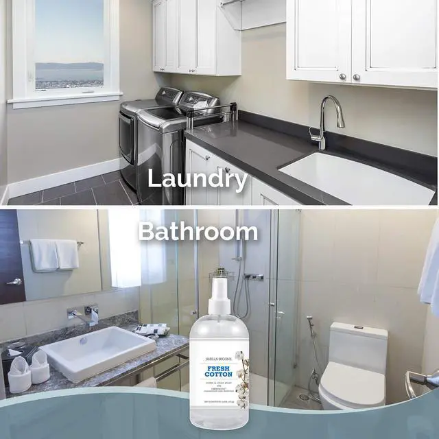 Alt view image 5 of 6 - Air Freshener Home & Linen Spray - 16 oz, Pack of 2 - Odor Eliminator - Made with Essential Oils (Fresh Cotton)