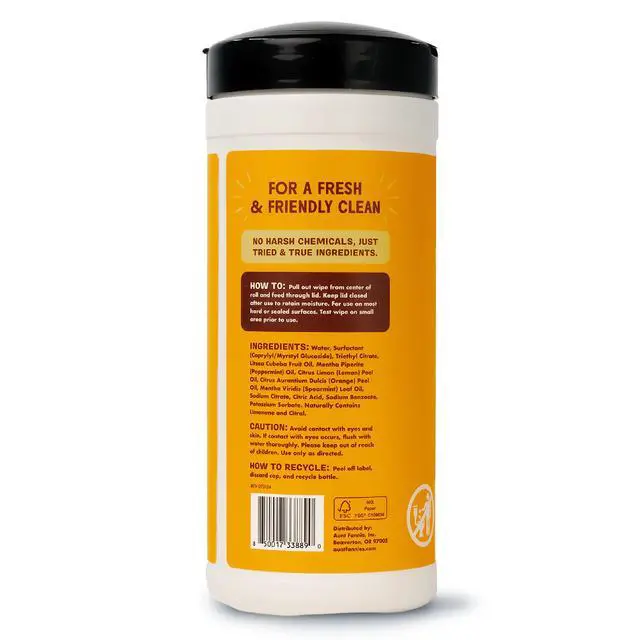 Alt view image 7 of 7 - Wood Surface Cleaning Wipes, Multipurpose Wood Surface Cleaner for Cabinets, Furniture, and Floors, Lemon Scent, 35 Count (Pack of 1)