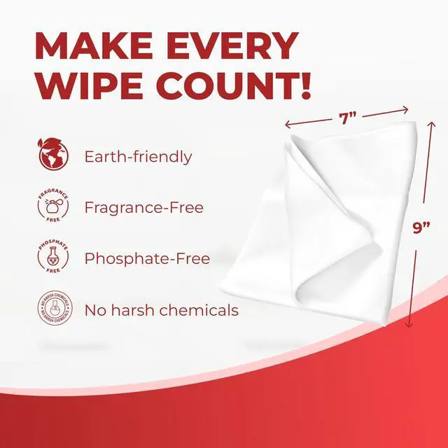 Alt view image 6 of 7 - HandyClean Rinse-Free Food Contact Sanitizing Wipes Pouch, Multi Surface Cleaning Supplies for Kitchen and Professional Setting - 1 pack, 71 count