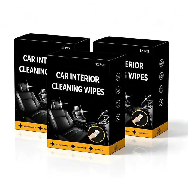 Main image of Car & Furniture Leather Cleaning Wipes - 36 Count Extra Large Individually Wrapped Wipes for Auto Interiors, Leather Sofas, Shoes & Handbags - No Rinse, Streak Free, 2-in-1 Clean & Condition
