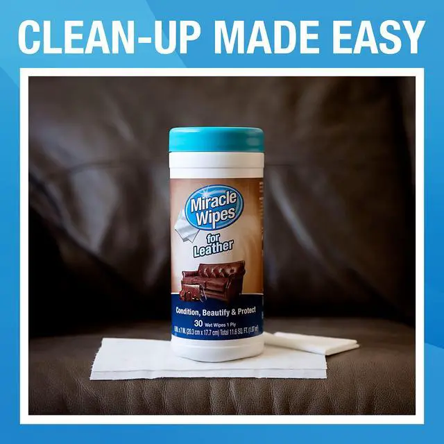 Alt view image 3 of 7 - for Leather Cleaning & Conditioning, Vehicle, Furniture, Shoes, Jacket, Interior, Upholstery, Cleans, Protects, and Moisturizes Leather, Prevent Fading and Cracking - 30 Count