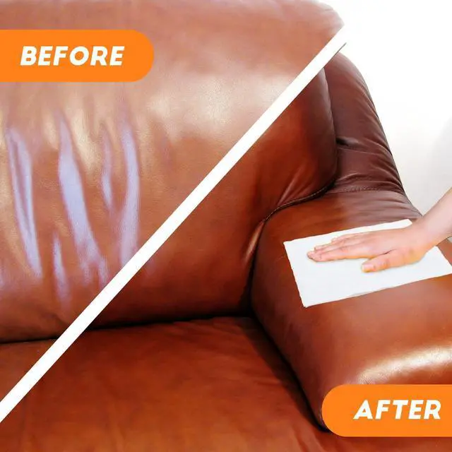 Alt view image 4 of 6 - 240 Count Large Leather Cleaner Conditioner Wipes Clean Protect Restore for Furniture, Car Seats, Shoes, Bags & More, Prevents Cracking & Fading, 8" x 5.5" Bulk Size