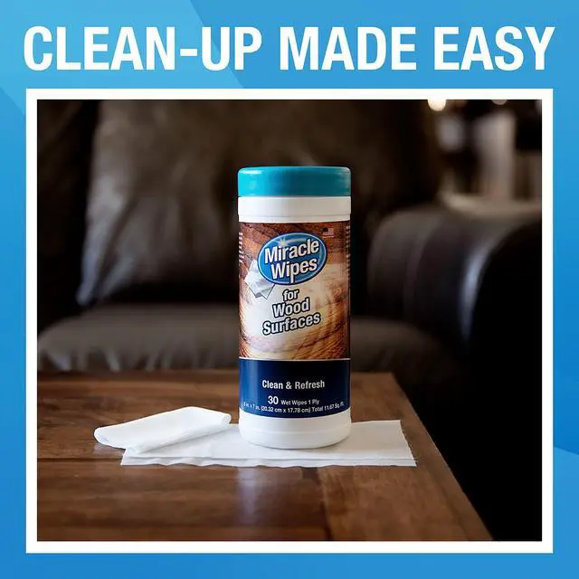 Alt view image 7 of 7 - for Wood Surfaces, Remove Dirt and Grime Buildup, Clean, Protect, and Polish Cabinets, Furniture, and Wood Floors, Great for Kitchen and Bathroom Cleaning Support - 30 Count
