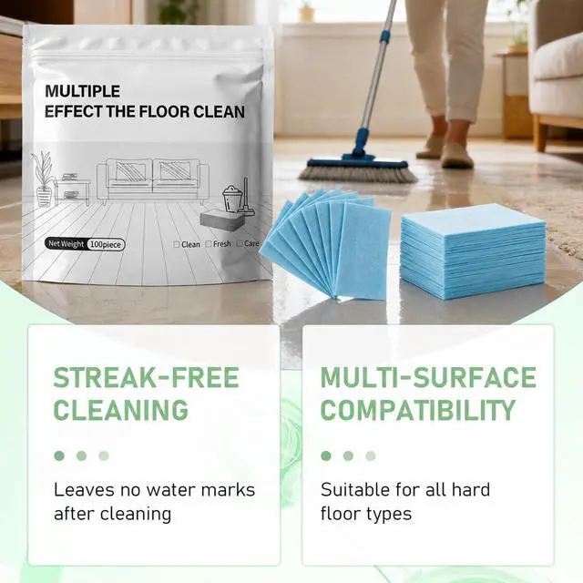 Alt view image 7 of 7 - Multi-surface Floor Cleaning Tablets, Floor Cleaning Tablets Multi- Surface Cleaner, Multiple Effect the floors Clean, Concentrated Cleaner for Hardwood, Tile, Glass, Laminate & More (Blue, 200PCS)