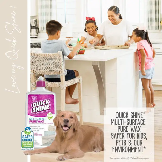 Alt view image 3 of 6 - Pure Floor Wax 27oz | A Buffable, Waterproof Finish for Regular and Hardwood Floors | Restore Protect Refresh