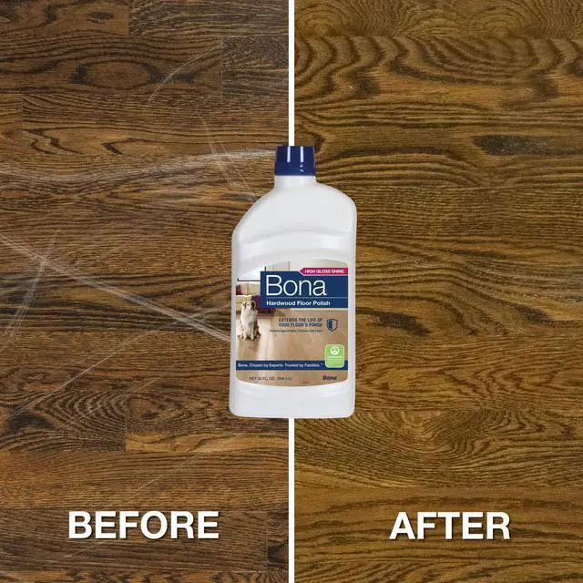 Alt view image 5 of 6 - Hardwood Floor Polish - 32 fl oz - High Gloss Shine - Polish for Wood Floors - Protects and Renews Dull Flooring - Covers 500 sq ft