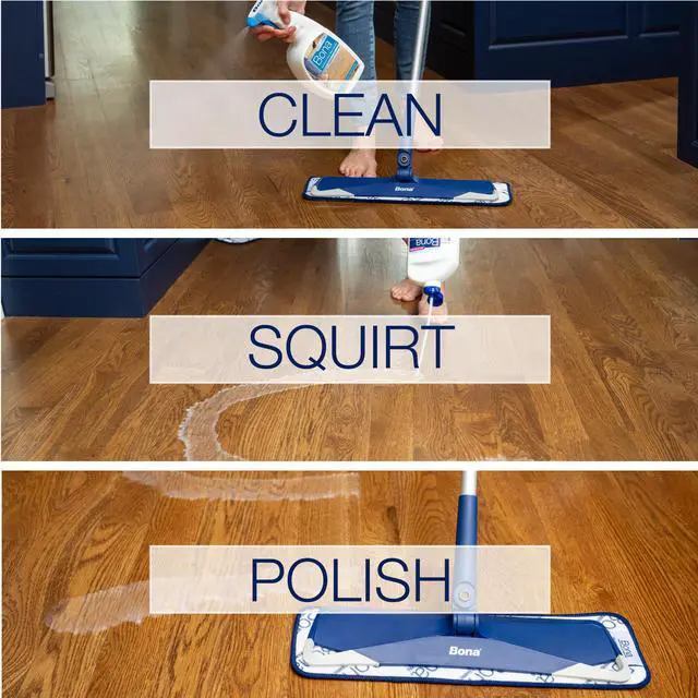 Alt view image 6 of 6 - Hardwood Floor Polish - 32 fl oz - High Gloss Shine - Polish for Wood Floors - Protects and Renews Dull Flooring - Covers 500 sq ft