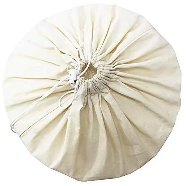 Alt view image 3 of 6 - Extra Large Laundry Bags -2 Pack Heavy Duty Durable Cotton Canvas Drawstring Closure Washable Laundry Bag - Travel College Dorm Basket Hamper Liner Toys Clothes Organizer Sack - XL 28x36