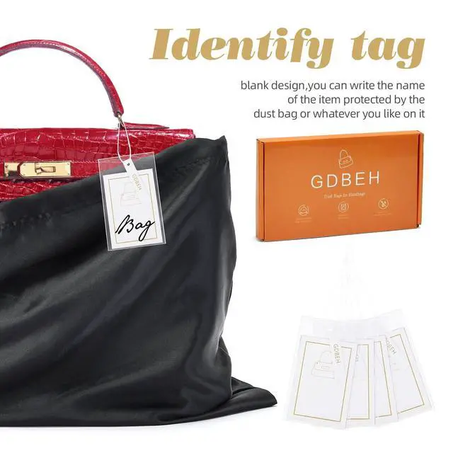 Alt view image 4 of 6 - 3Pack Drawstring Dust Bags with ID Labels
