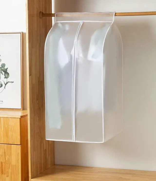 Main image of Garment Bags M/oth-proof Dust Cover Coat Hanging Clothes Storage Bag Premium Thickened Clothing Organizer Moisture-proof Dust-proof Clothes Cover