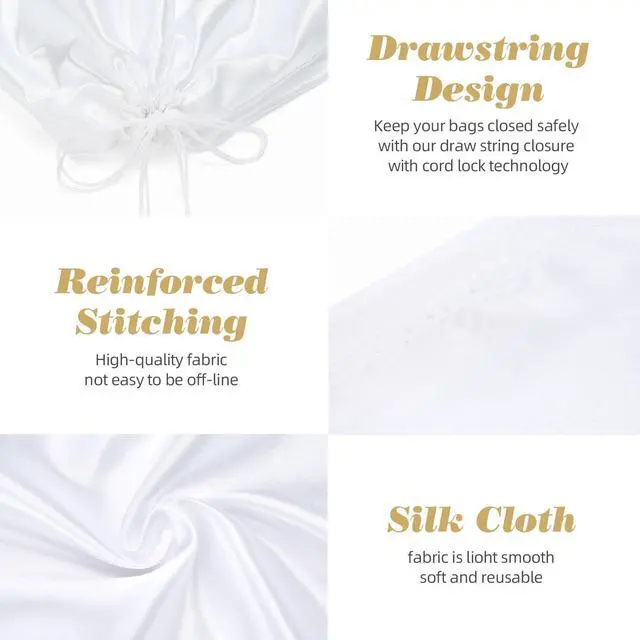 Alt view image 3 of 6 - 3Pack Drawstring Dust bags with ID Labels