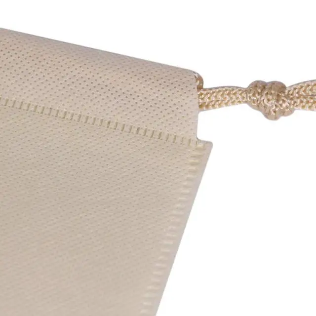 Alt view image 7 of 7 - 10 Pack Jumbo Dustproof Drawstring Bags Dust Covers Large Non-Woven Fabric Cloth Storage Pouch String Bag for Handbags Purses, Beige