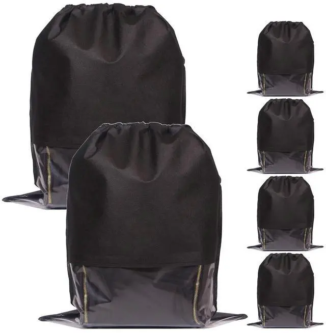 Main image of Set of 6 Dustproof Drawstring Bags Dust Covers Large Non-Woven Fabric Cloth Storage Pouch String Bag for Handbags Purses