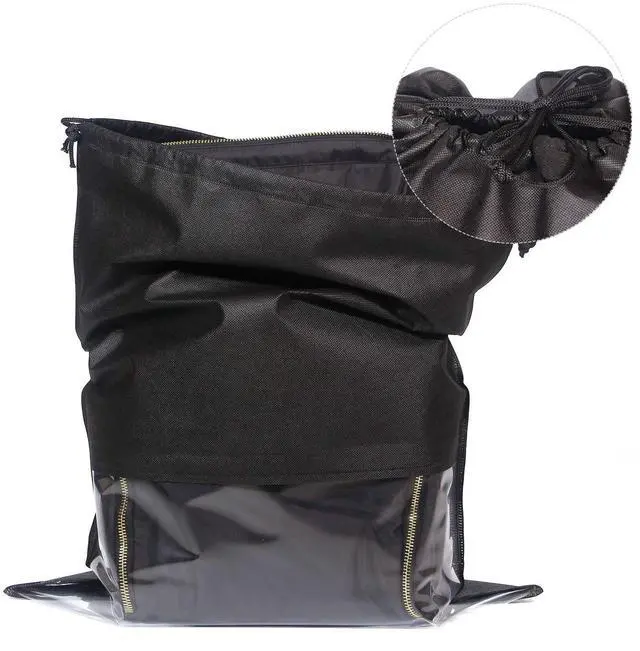 Alt view image 3 of 7 - Set of 6 Dustproof Drawstring Bags Dust Covers Large Non-Woven Fabric Cloth Storage Pouch String Bag for Handbags Purses
