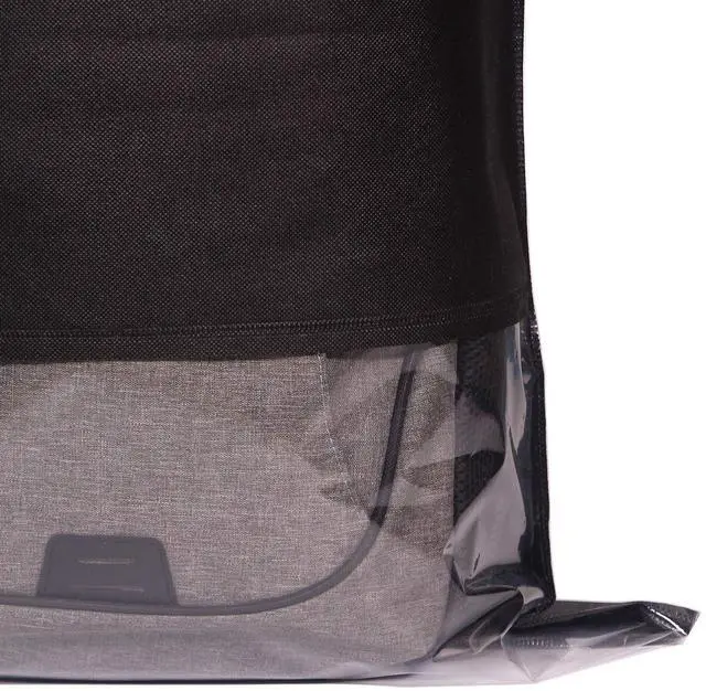 Alt view image 5 of 7 - Set of 6 Dustproof Drawstring Bags Dust Covers Large Non-Woven Fabric Cloth Storage Pouch String Bag for Handbags Purses