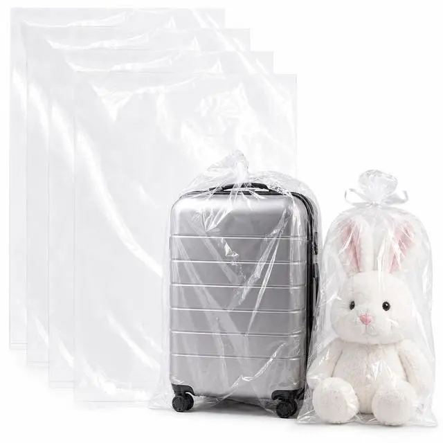 Main image of 4 Pcs Large Clear Plastic Storage Bags - 2.4 Mil Heavy Duty Thick Extra Large 40x60 Moving Bags for Luggage Cover Suitcase Furniture Clothes Dust Protection,Reusable Transparent Home Storage