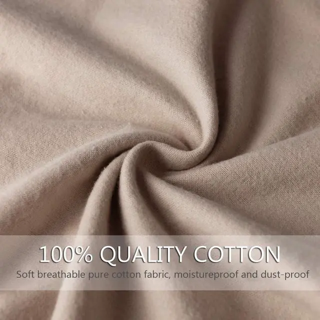 Alt view image 6 of 7 - Dust Cover Storage Bags Purified 100% Cotton with Drawstring Pouch For Handbags Purses Pocketbooks Shoes Boots Set of 2 (19.6 x 18 in)