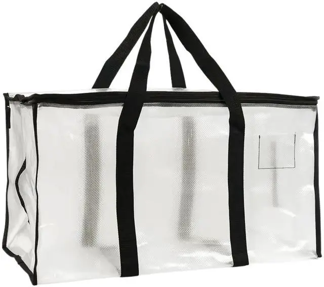 Main image of Storage Bag. For Camping, Travelling, Moving, Dorm, Decoration Storage, Fabric or Blanket Container, Toy Storage Bag. 15"x27"x13" Woven Polypropylene Material with Lockable Zippers.
