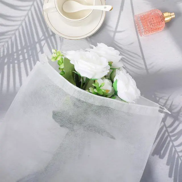 Alt view image 3 of 7 - 10 Pcs Dust Bags for Handbags Dust Proof Drawstring Purse Storage Bag Non-Woven Handbag Travel Organizer Shoe Travel Package for Handbags Boots Purse (19x12.5in)