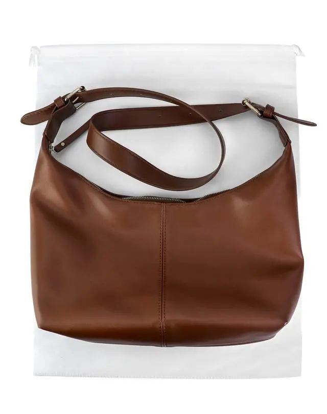 Alt view image 4 of 7 - Drawstring Dust Covers, 6 Pcs Breathable Non-woven Fabric Large Cloth Storage Pouch String Bag for Handbags Purses Shoes