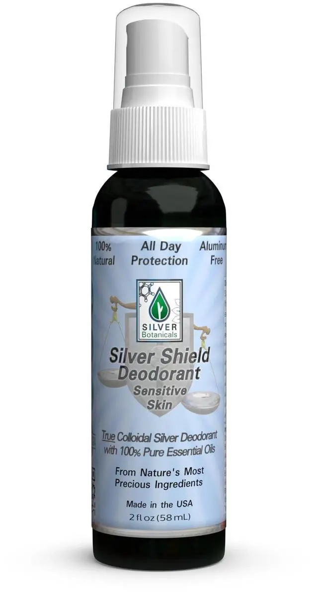 Main image of Shield Deodorant - Sensitive Skin Formula - Spray-On | All Natural Colloidal Silver Deodorant | 2.0 fl oz