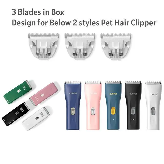 Alt view image 2 of 6 - 3-Packs Home Professional Pet Dog Cat Grooming Clipper Replacement Blades Only