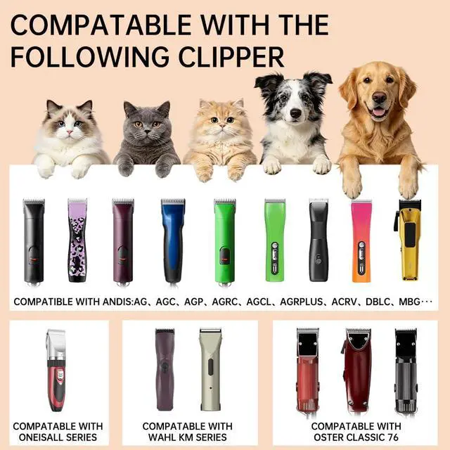 Alt view image 4 of 7 - 10# Clipper Blades Pet Grooming Clipper Replacement Blades