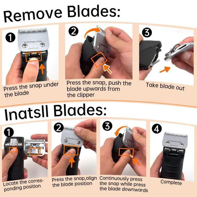 Alt view image 6 of 7 - 10# Clipper Blades Pet Grooming Clipper Replacement Blades