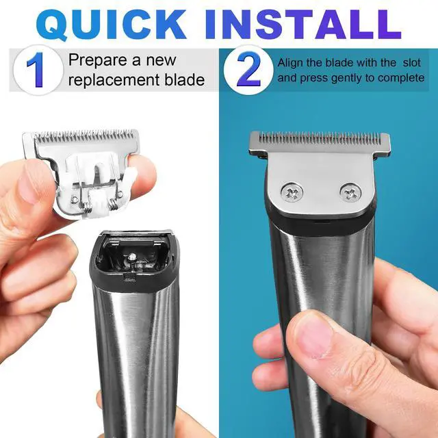 Alt view image 5 of 6 - T-Blade Detachable Replacement Blade Compatible with Wahl Trimmers,1 Pack