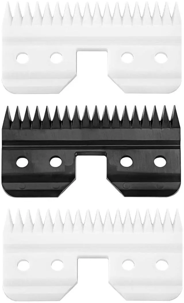 Main image of 3pcs Oster Fast Feed Clipper Ceramic Blade - Pet Dog Cat Grooming Clipper Replacement Blades, for A5 Trimmer Series, for Andis 18 Teeth Detachable Ceramic Blade Part, for Wahl KM2 KM5 KM10