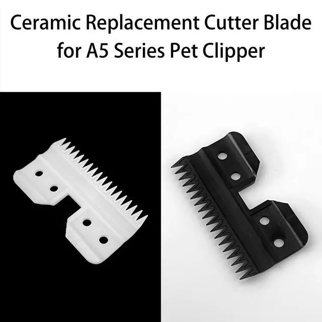 Alt view image 2 of 7 - 3pcs Oster Fast Feed Clipper Ceramic Blade - Pet Dog Cat Grooming Clipper Replacement Blades, for A5 Trimmer Series, for Andis 18 Teeth Detachable Ceramic Blade Part, for Wahl KM2 KM5 KM10