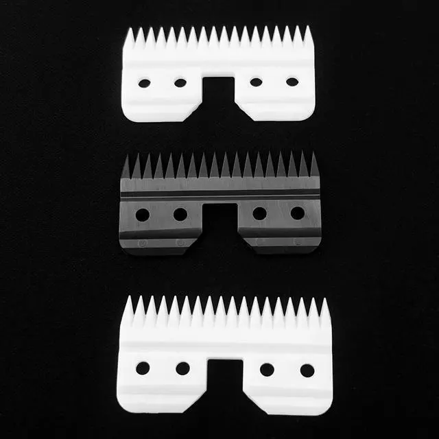 Alt view image 6 of 7 - 3pcs Oster Fast Feed Clipper Ceramic Blade - Pet Dog Cat Grooming Clipper Replacement Blades, for A5 Trimmer Series, for Andis 18 Teeth Detachable Ceramic Blade Part, for Wahl KM2 KM5 KM10