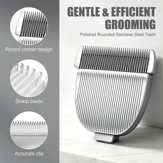 Alt view image 4 of 6 - 2 Pack Pet Grooming Vacuum Replacement Blade Compatible with Oneisall LM2 and LM5C | 2 Pcs Pet Grooming Replacement Blade