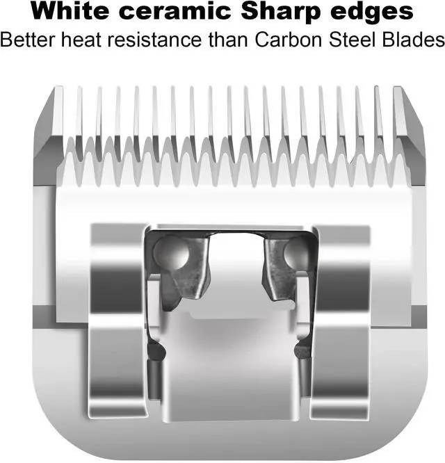 Alt view image 3 of 6 - 4FC Grooming Ceramic Pet Clipper Blades Compatible with Andis & Oster A5