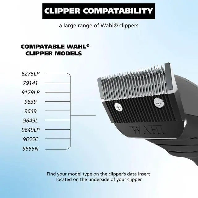 Alt view image 4 of 7 - Clipper Detachable Cordless Hair Clipper Blade Replacement Set, Compatible 6275LP/9179/9590/9591/9639/9645/9649LP/9655/79434/79003/79005 Model 2167