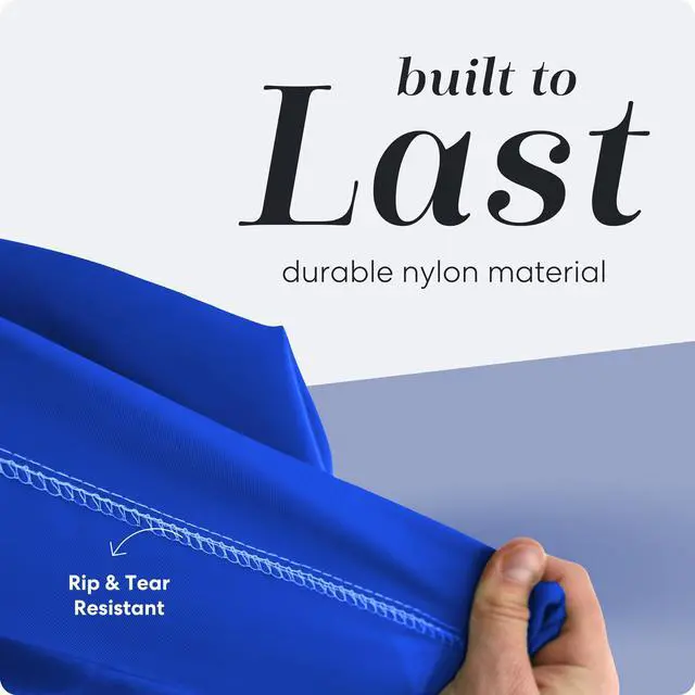 Alt view image 4 of 7 - Extra Large Heavy Duty Laundry Bag 30" x 40" Durable Nylon, Locking Drawstring Closure, Machine Washable, Fits Laundry Basket, Travel & Dorm Dirty Clothes Organizer, Royal Blue