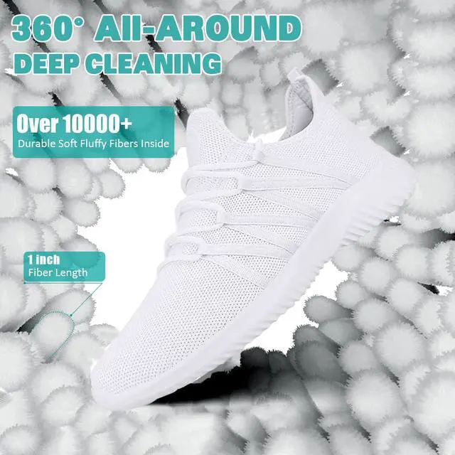 Alt view image 4 of 7 - Shoe Washing Machine Bag 2 Pack, 360°Deep Clean Durable Shoes Laundry Bag for Washer and Dryer, Reusable Shoe Cleaner Bags, Sneaker Washing Machine Bag, Gray