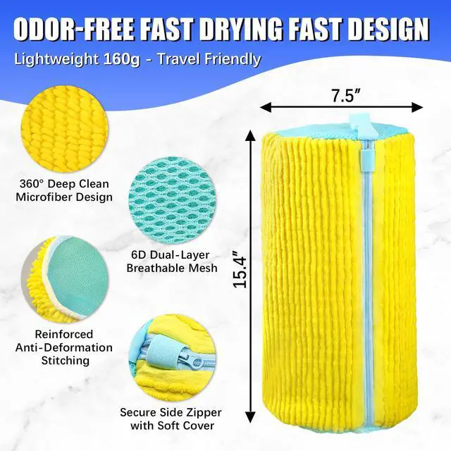 Alt view image 3 of 7 - Shoe Bag for Washing Machine, 2 Pack Shoe Laundry Bag