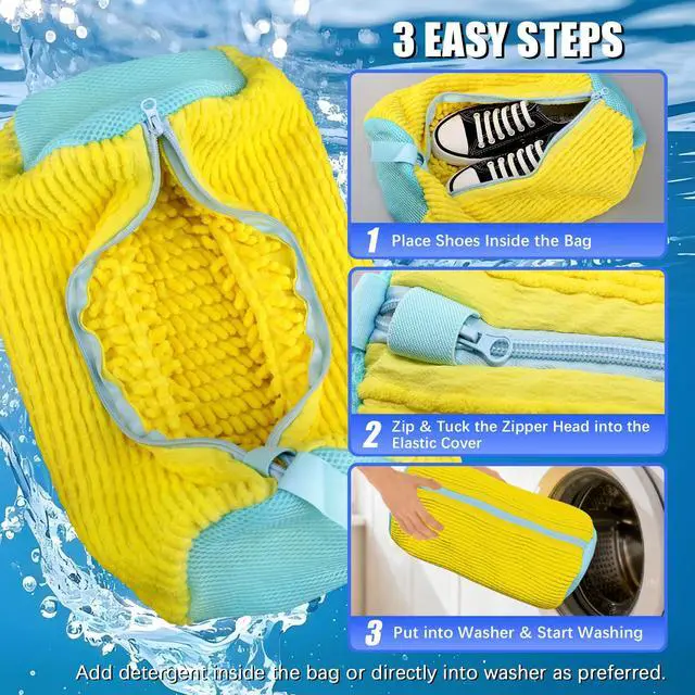 Alt view image 7 of 7 - Shoe Bag for Washing Machine, 2 Pack Shoe Laundry Bag