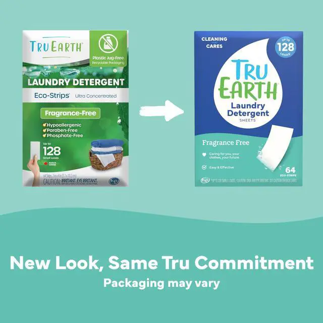 Alt view image 2 of 7 - Compact Dry Laundry Detergent - Up to 128 Loads (64 Sheets) - Paraben-Free - Original Eco-Strip Liquidless Detergent, Travel | Packaging May Vary