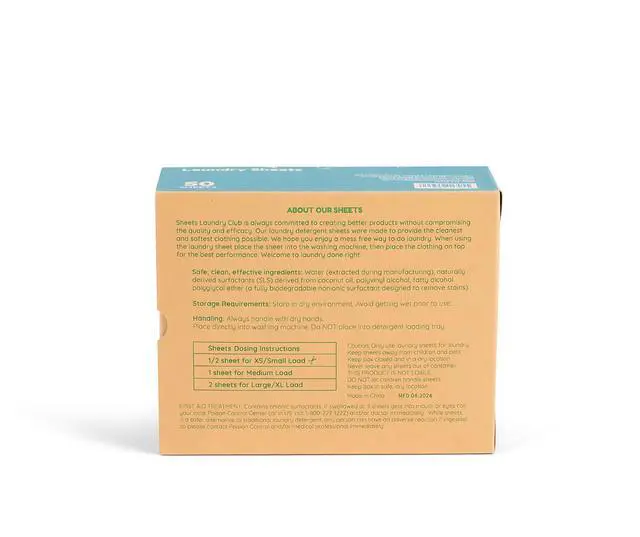 Alt view image 2 of 7 - Liquidless Laundry Detergent Sheets, 100 Loads - Fragrance Free Scent, Eco-Friendly, Quick-Dissolving Formula, Hypoallergenic, Septic Safe, Plastic-Free Packaging - 50 Sheets