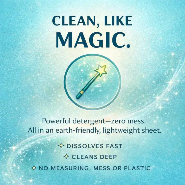 Alt view image 2 of 7 - Magical Laundry Detergent Sheets, 120 Loads | Dissolves Fast, Lifts Stains, Gentle on Skin | Heavy Jug Free, Plastic Free, Forever Chemical Free | Family Owned & Operated | Fresh Scent, 60 Count