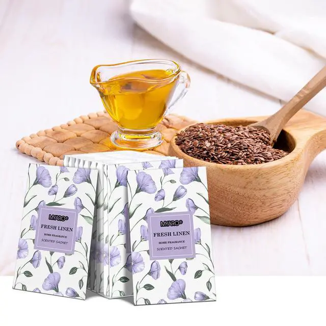 Alt view image 7 of 7 - Large 12 Pcs Linen Scented Sachets for Drawer and Closet, Long-Lasting Sachets Bags Air Freshener Fresh Scents, Hanging Potpourri Bags Home Fragrance for House