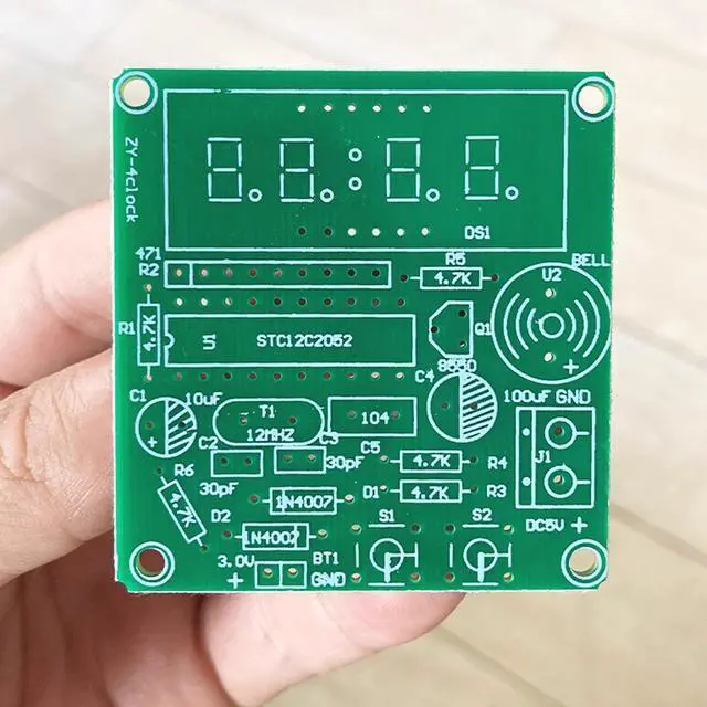 Alt view image 7 of 7 - Soldering Practice Kit 4-bit Clock Kit Electronics Kit DIY Kit Soldering Project Soldering Practice Kits Soldering Projects