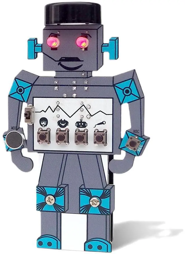 Main image of Soldering Robot Recording and Voice Changing DIY Kit Electronic Soldering Project Practice Kit Cool Sound Effects Fun STEM Kit for Family and Friends